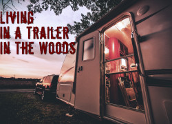 Living in a Travel Trailer or Pop-up Camper in the Woods